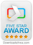 5 Stars from downloadarea.com