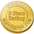 5 Stars from softtester.com